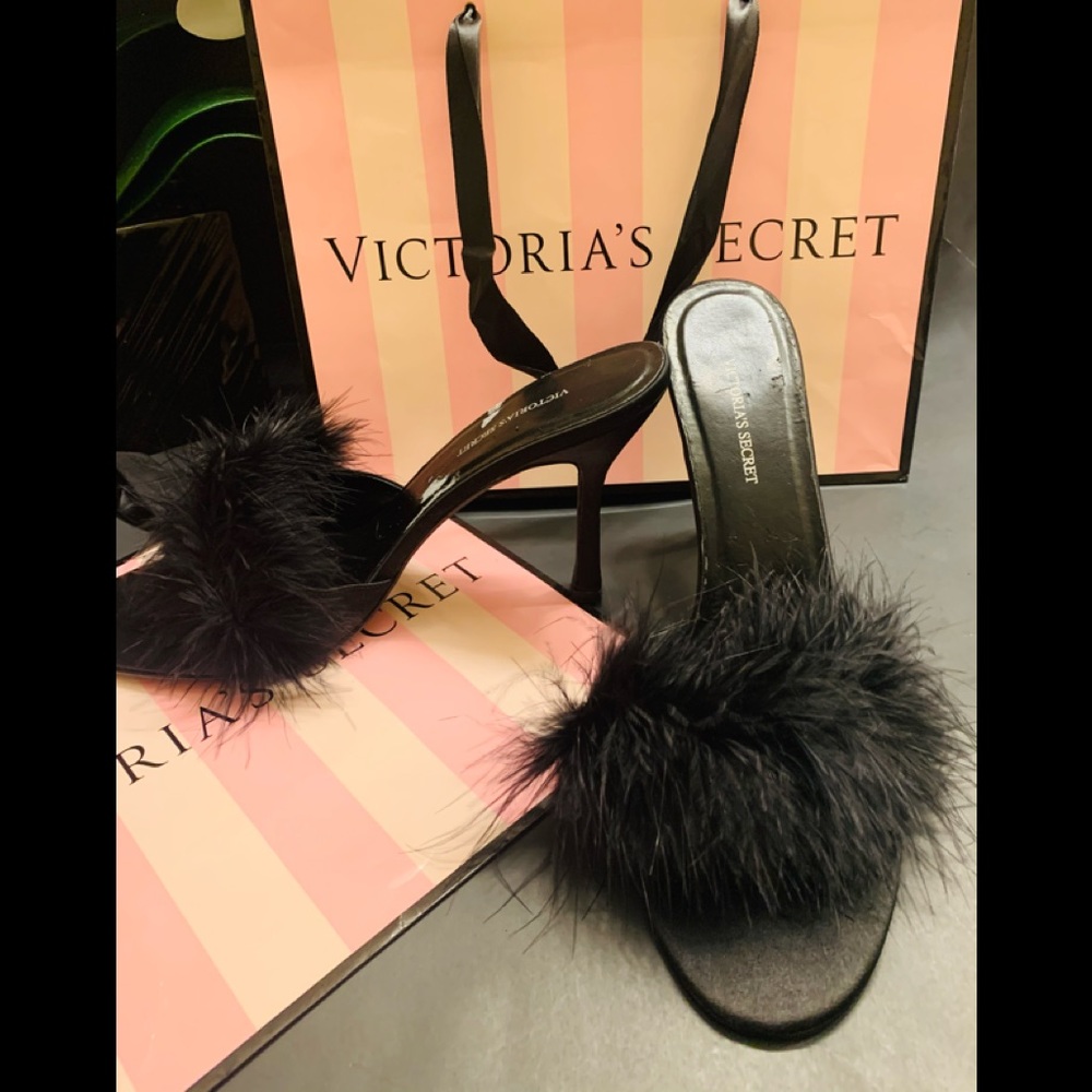 Victoria’s Secret Boudoir Bed Slippers Heels SZ 10 - Picture 10 of 11